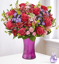 Enchanted Medley Bouquet - in clear vase