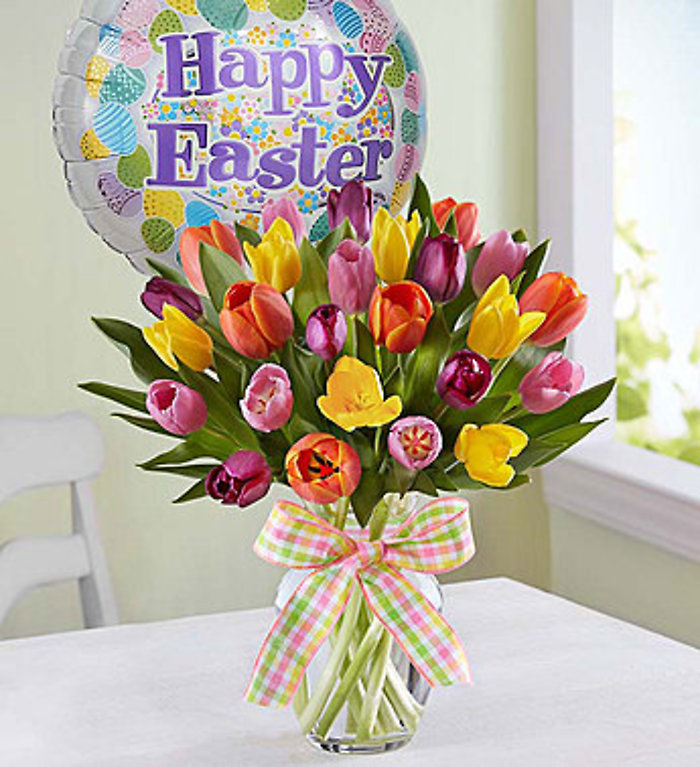 Timeless Tulips with balloon