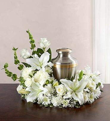 Cremation Wreath - White