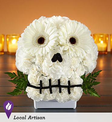 Spooky Skull Flower Arrangment