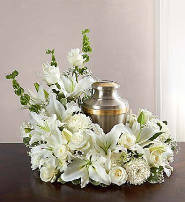 Cremation Wreath - White