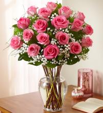 Rose Elegance 12 or 24 Premium Long Stem Roses-Pink