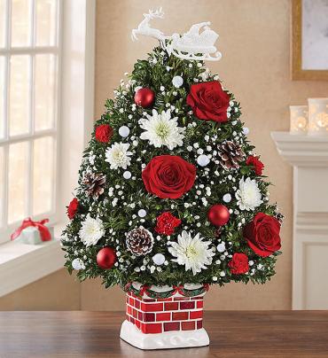The Night Before Christmas Holiday Flower Tree