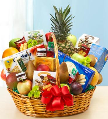 Deluxe Fruit & Gourmet Basket