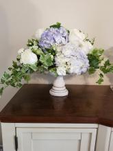 Blue and White Pedestal